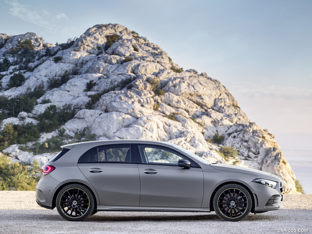 2019 Mercedes-Benz A-Class Edition 1 (Color: Designo Mountain Grey Magno) - Side