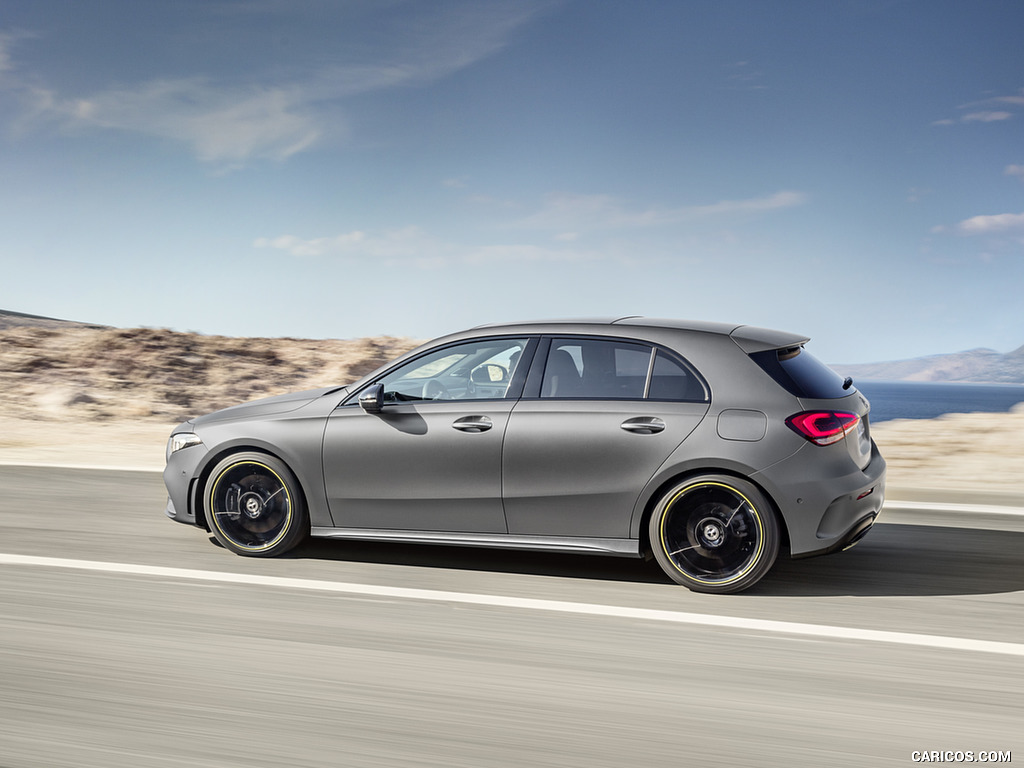 2019 Mercedes-Benz A-Class Edition 1 (Color: Designo Mountain Grey Magno) - Side