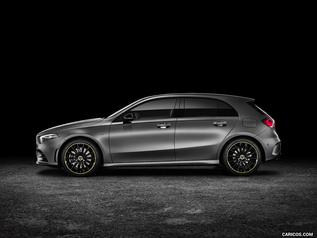 2019 Mercedes-Benz A-Class Edition 1 (Color: Designo Mountain Grey Magno) - Side