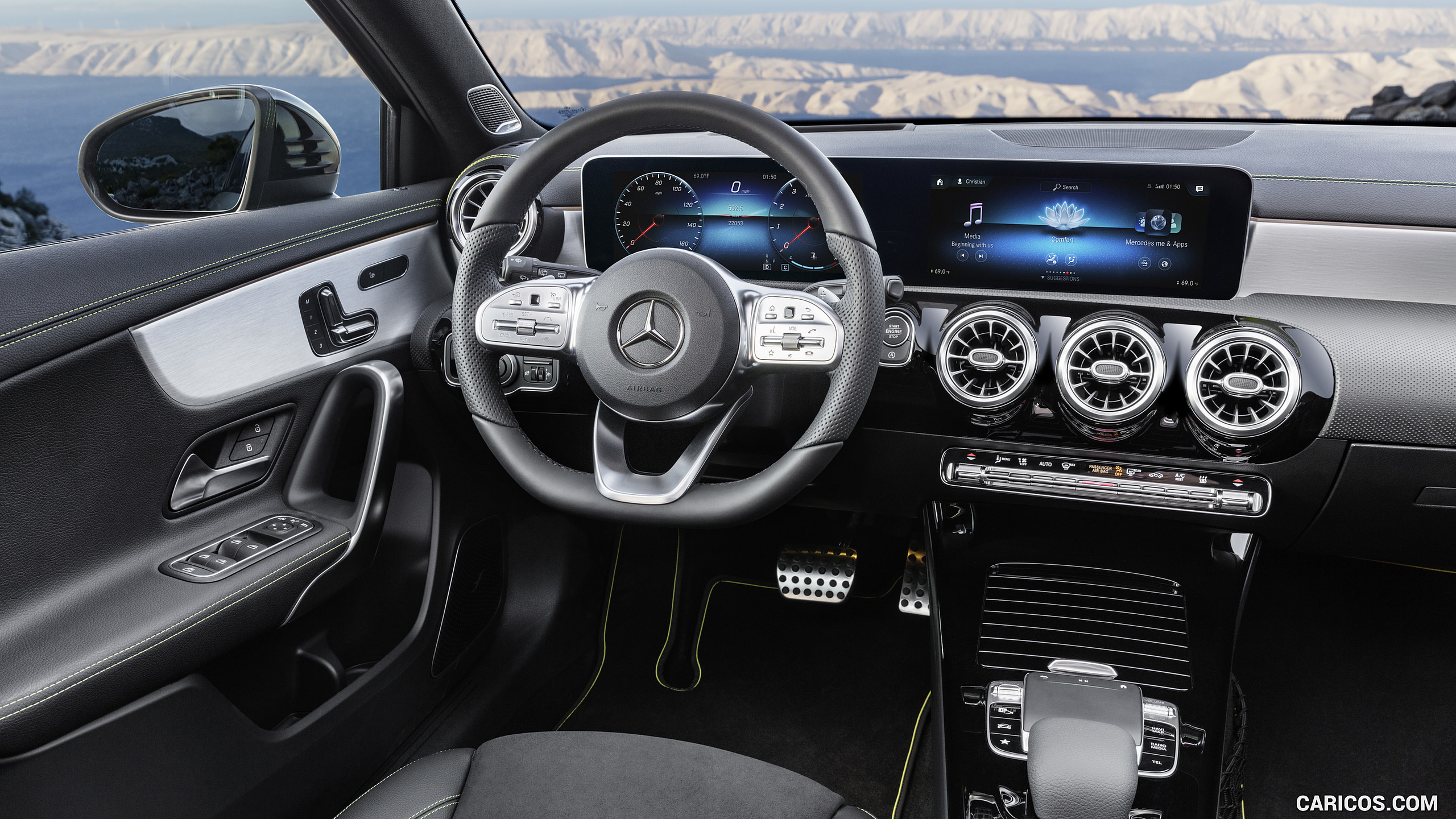2019 Mercedes-Benz A-Class Edition 1 - Upholstery DINAMICA microfibre / ARTICO man-made leather Interior, #23 of 181