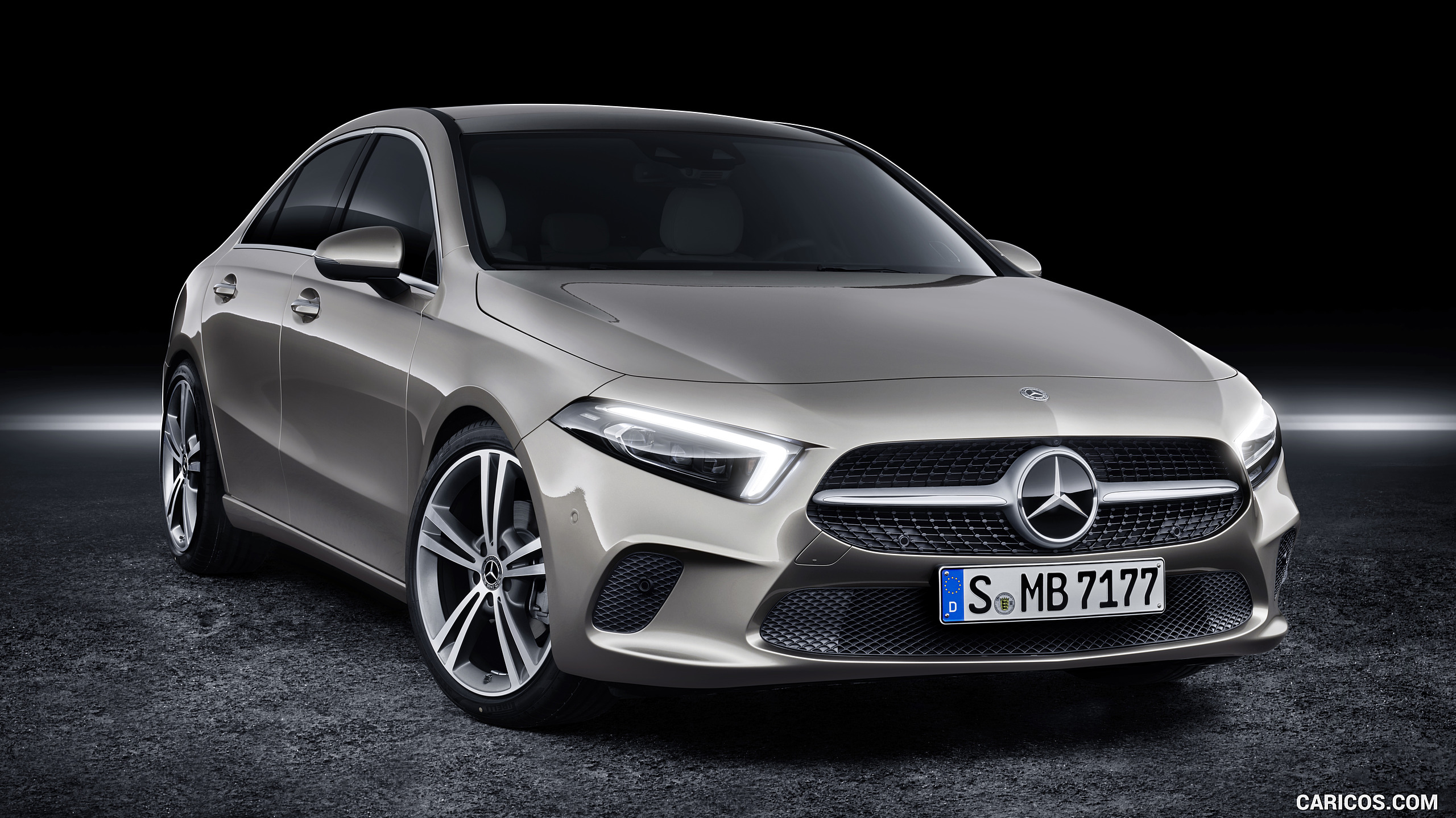2019 Mercedes-Benz A-Class Sedan (Color: Mojave Silver) - Front, #45 of 214