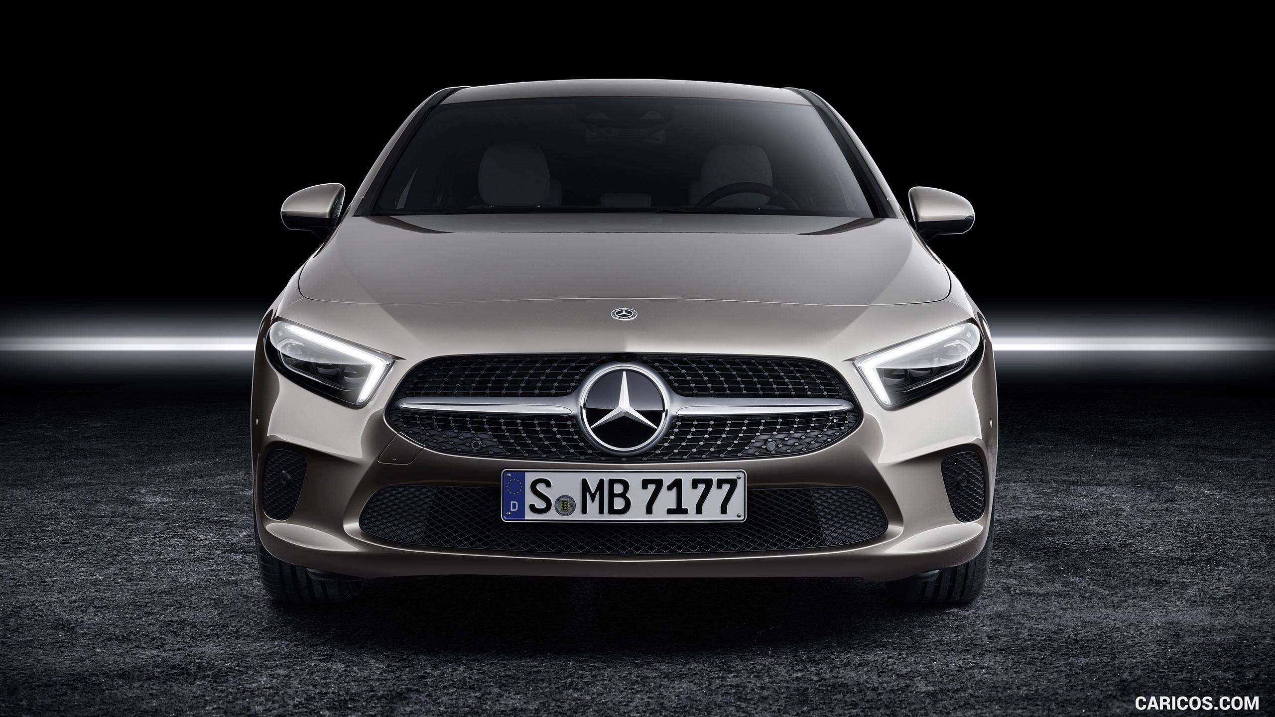 2019 Mercedes-Benz A-Class Sedan (Color: Mojave Silver) - Front, #48 of 214