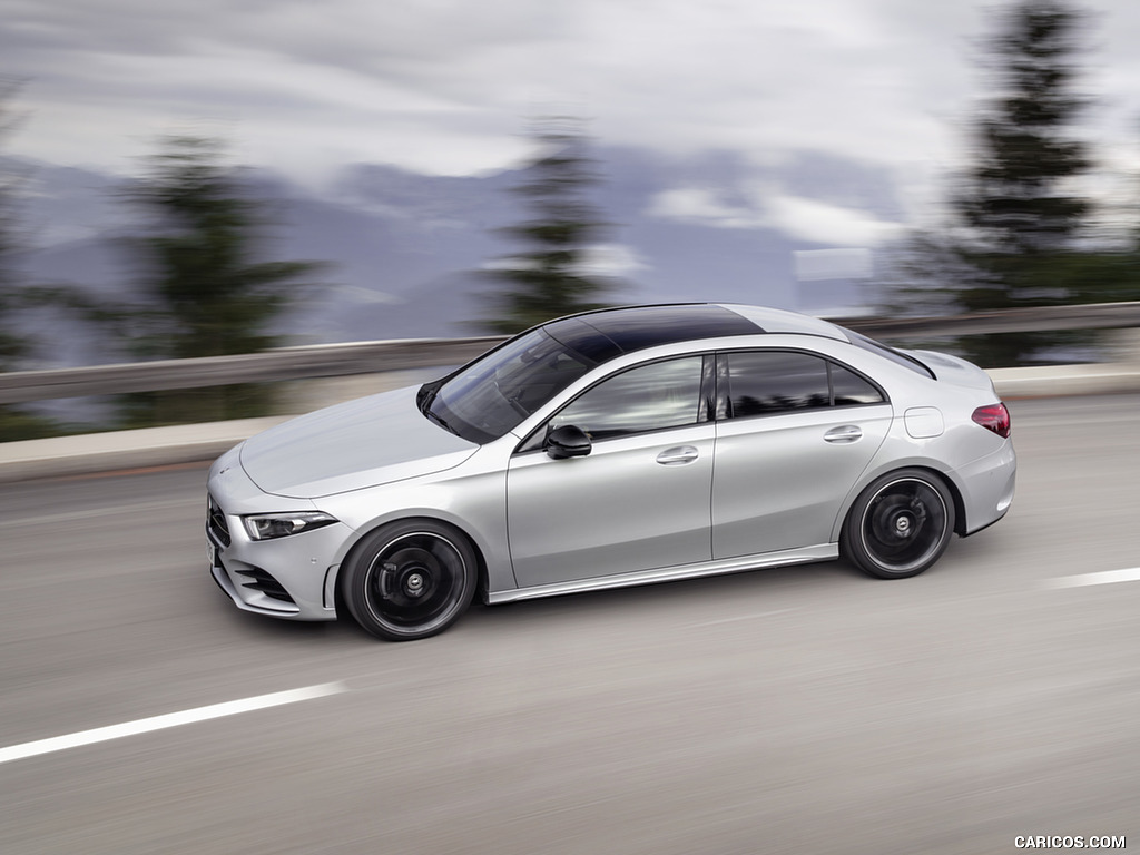 2019 Mercedes-Benz A-Class Sedan (Color: Iridium Silver) - Side