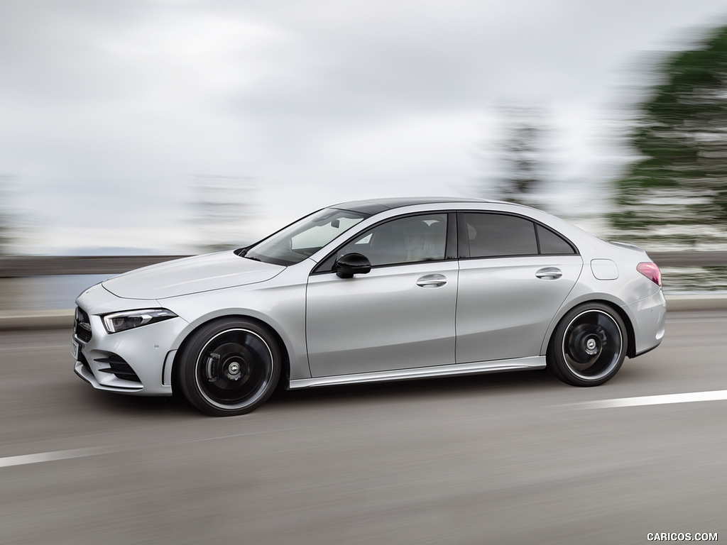 2019 Mercedes-Benz A-Class Sedan (Color: Iridium Silver) - Side