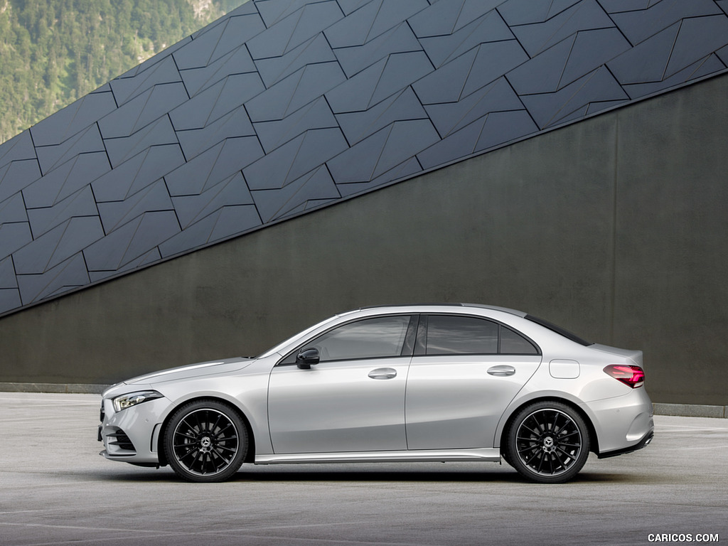 2019 Mercedes-Benz A-Class Sedan (Color: Iridium Silver) - Side