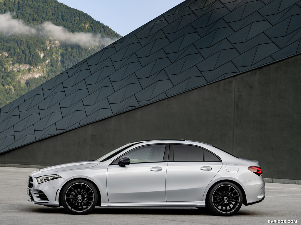 2019 Mercedes-Benz A-Class Sedan (Color: Iridium Silver) - Side