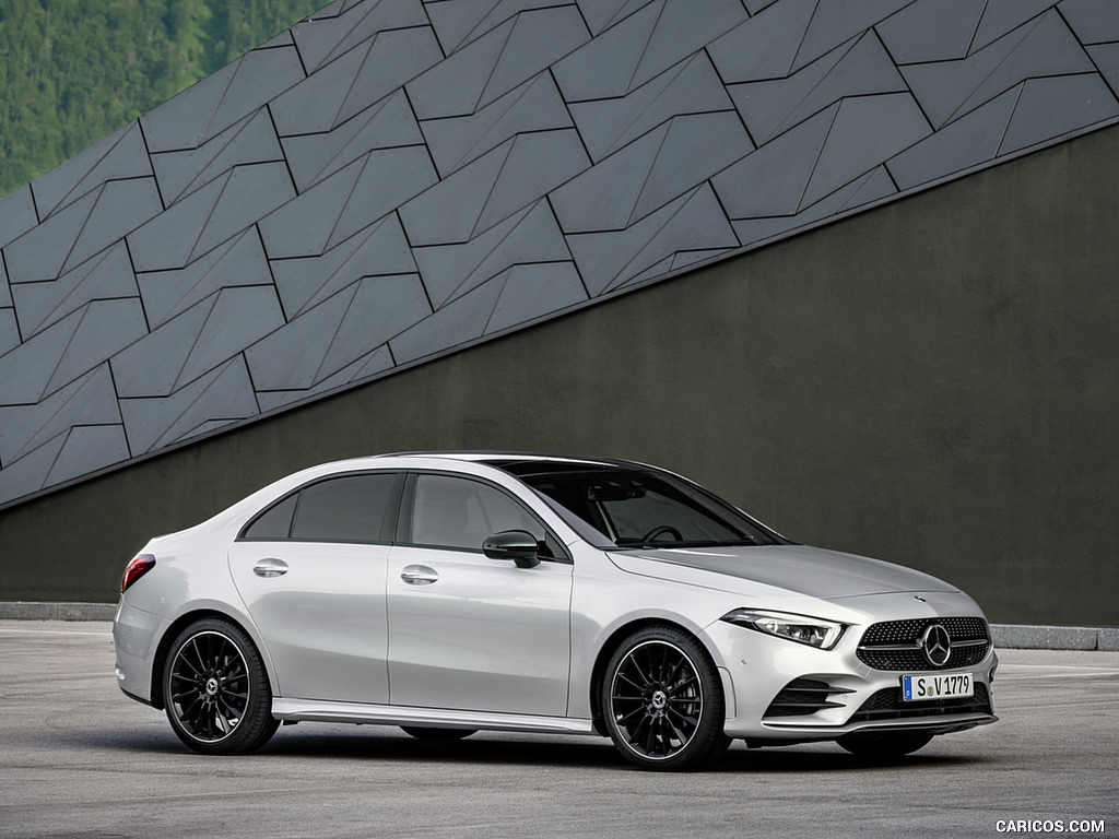 2019 Mercedes-Benz A-Class Sedan (Color: Iridium Silver) - Side