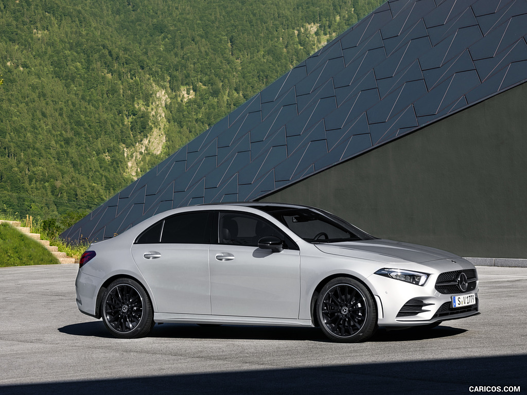 2019 Mercedes-Benz A-Class Sedan (Color: Iridium Silver) - Side