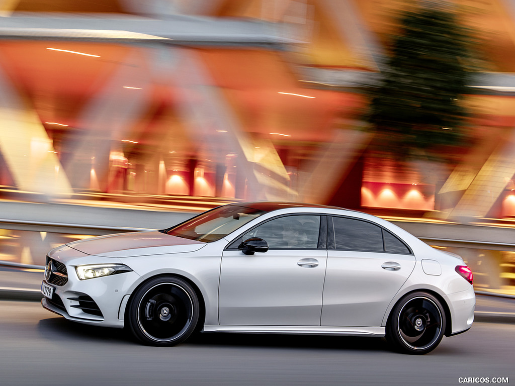 2019 Mercedes-Benz A-Class Sedan (Color: Iridium Silver) - Side