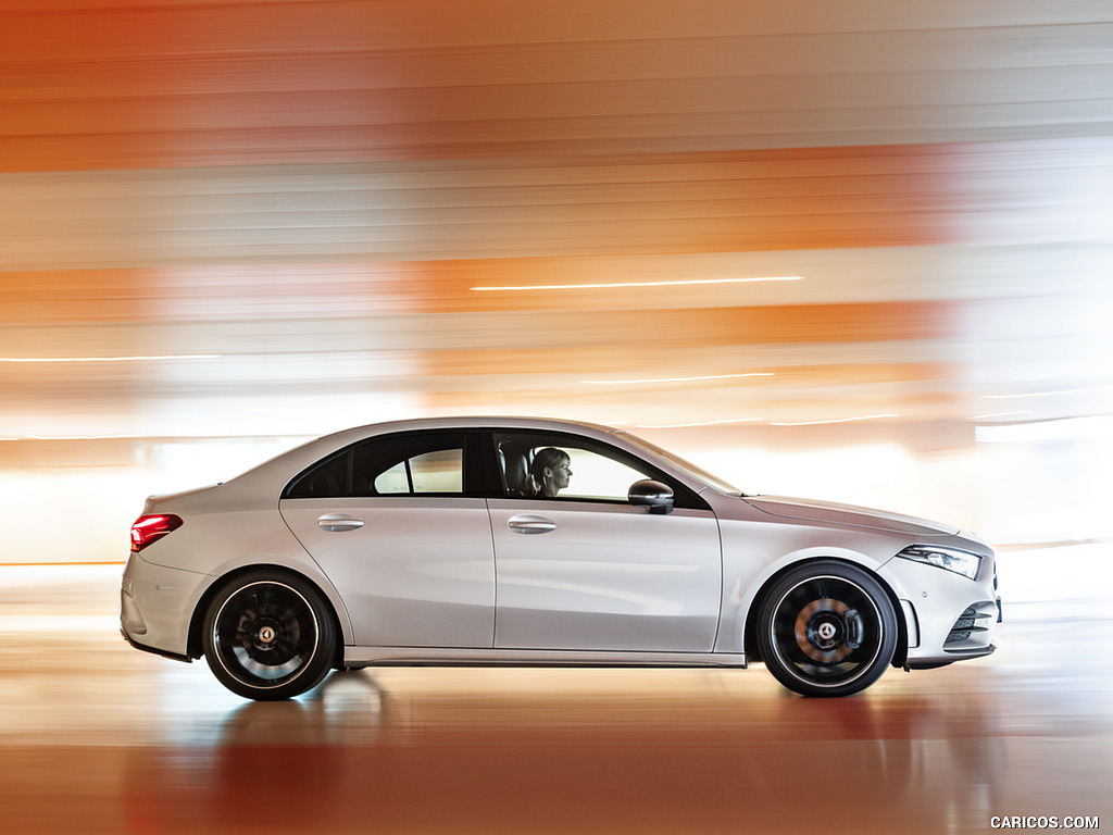 2019 Mercedes-Benz A-Class Sedan (Color: Iridium Silver) - Side