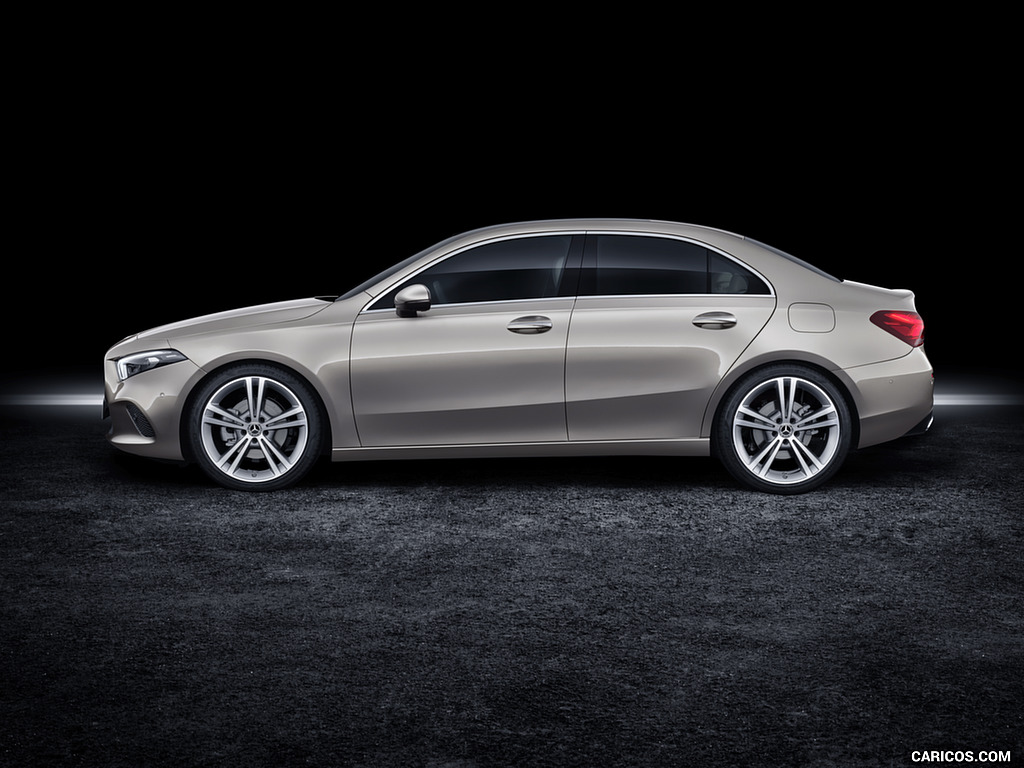 2019 Mercedes-Benz A-Class Sedan (Color: Mojave Silver) - Side