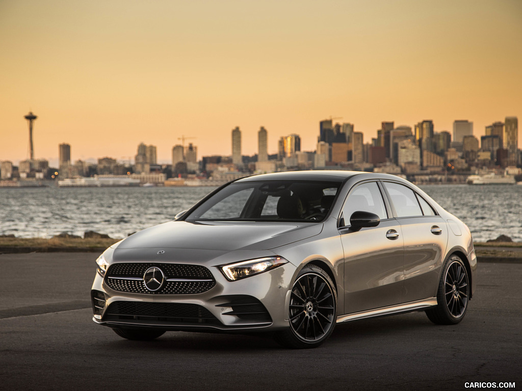 2019 Mercedes-Benz A-Class Sedan (US-Spec) - Front Three-Quarter