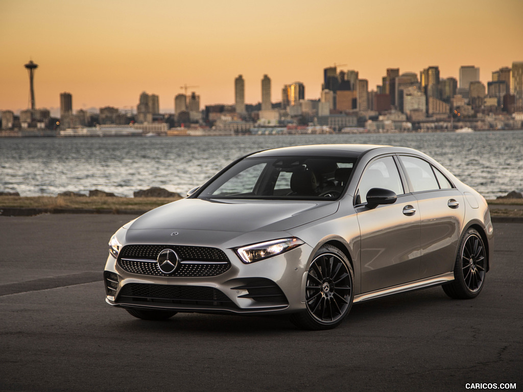 2019 Mercedes-Benz A-Class Sedan (US-Spec) - Front Three-Quarter