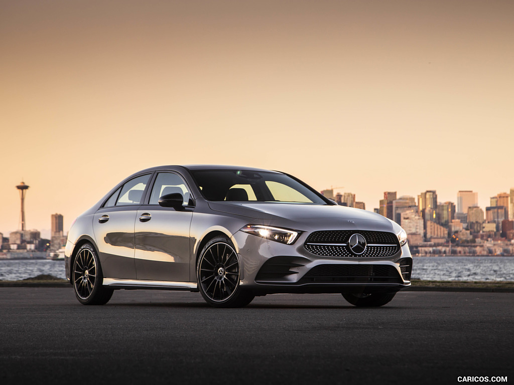 2019 Mercedes-Benz A-Class Sedan (US-Spec) - Front Three-Quarter