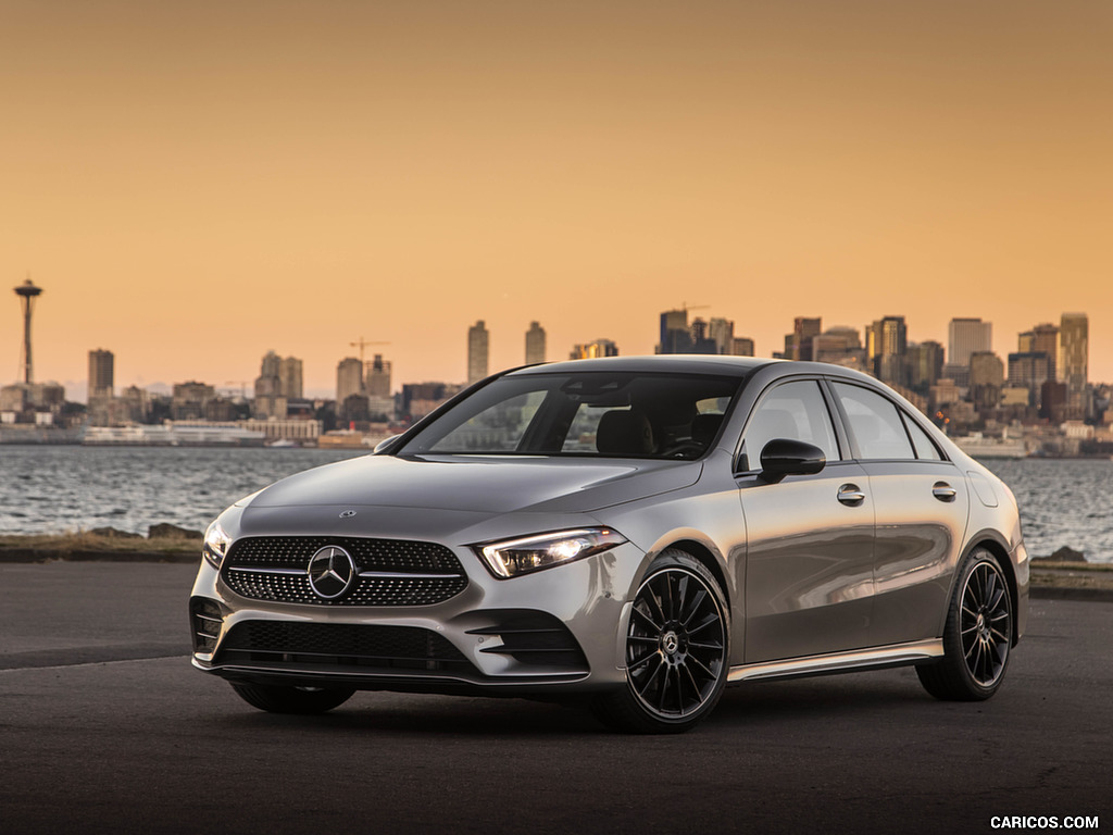 2019 Mercedes-Benz A-Class Sedan (US-Spec) - Front Three-Quarter