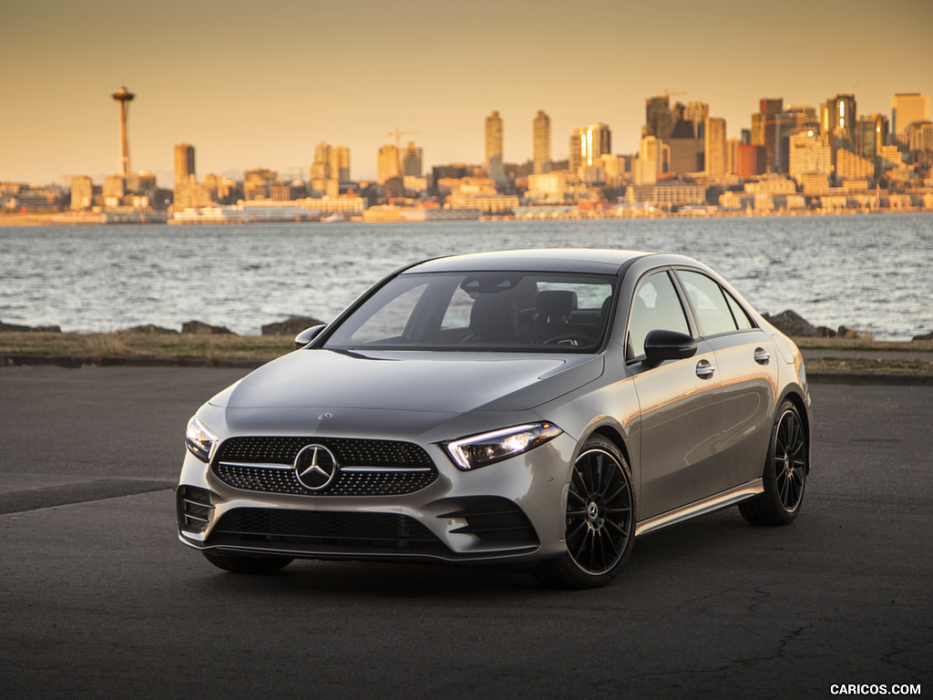 2019 Mercedes-Benz A-Class Sedan (US-Spec) - Front Three-Quarter