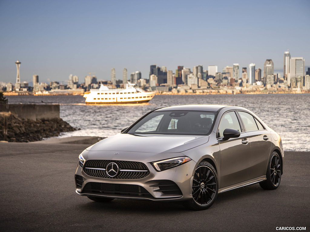 2019 Mercedes-Benz A-Class Sedan (US-Spec) - Front Three-Quarter