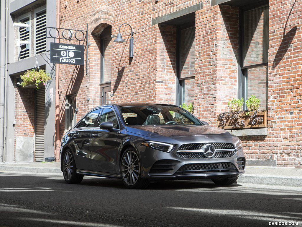 2019 Mercedes-Benz A-Class Sedan (US-Spec) - Front Three-Quarter