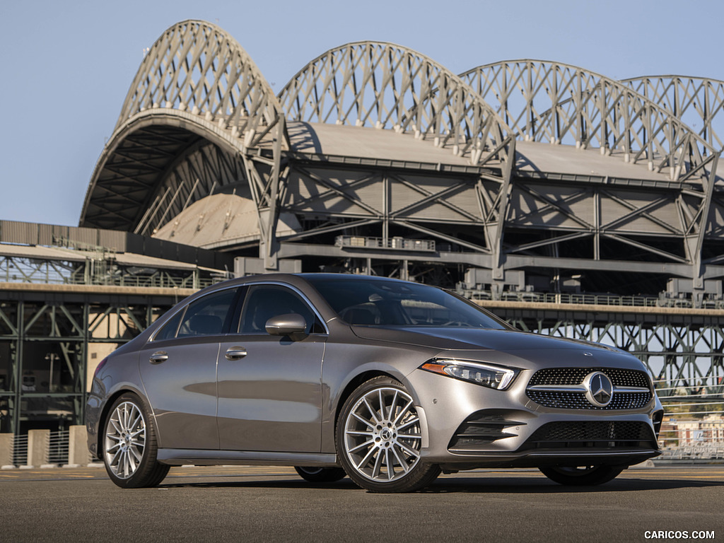 2019 Mercedes-Benz A-Class Sedan (US-Spec) - Front Three-Quarter