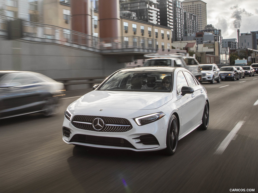 2019 Mercedes-Benz A-Class Sedan (US-Spec) - Front Three-Quarter