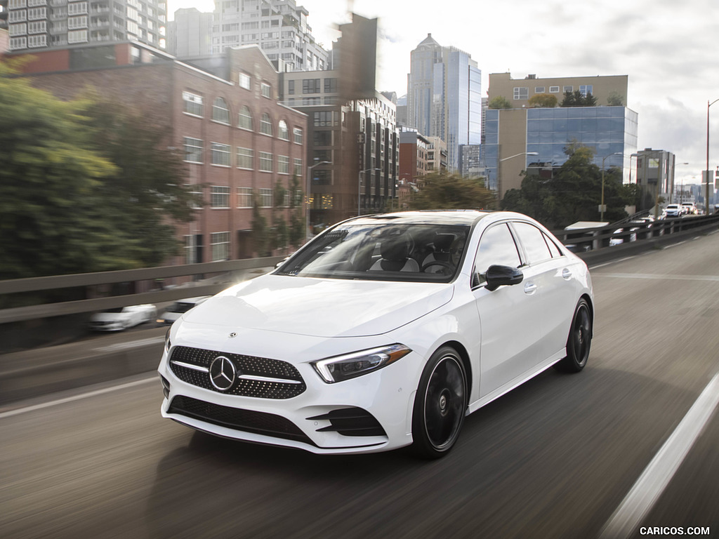 2019 Mercedes-Benz A-Class Sedan (US-Spec) - Front Three-Quarter