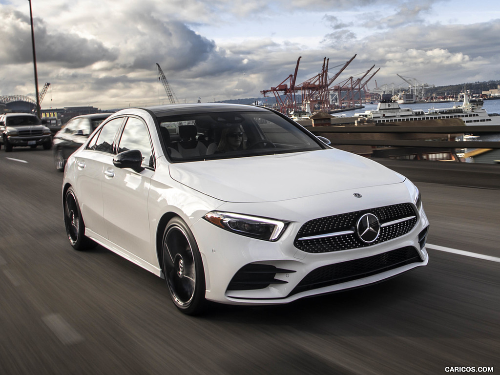 2019 Mercedes-Benz A-Class Sedan (US-Spec) - Front Three-Quarter