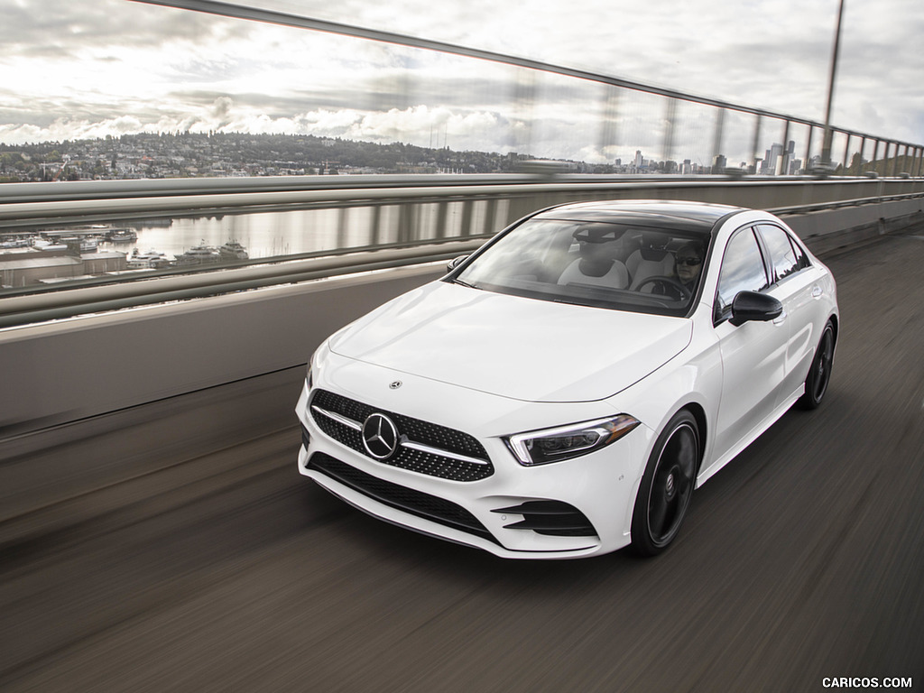 2019 Mercedes-Benz A-Class Sedan (US-Spec) - Front Three-Quarter