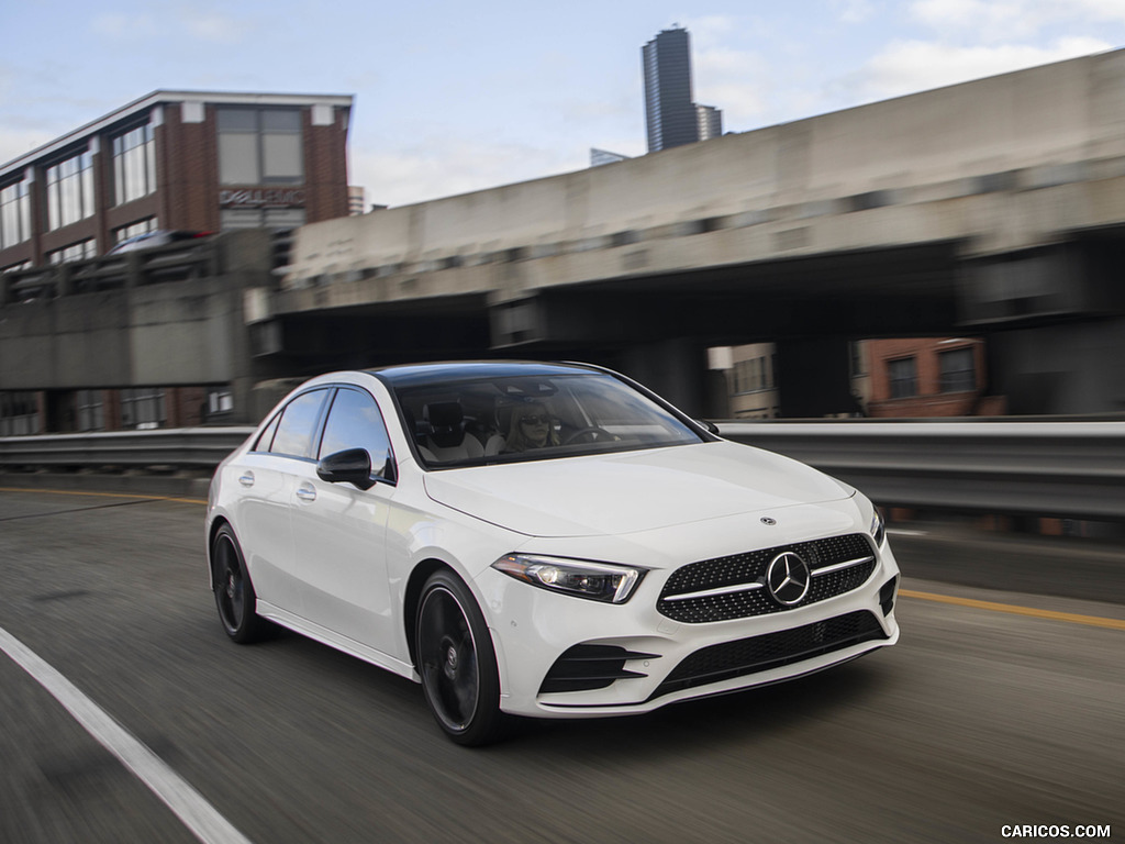 2019 Mercedes-Benz A-Class Sedan (US-Spec) - Front Three-Quarter