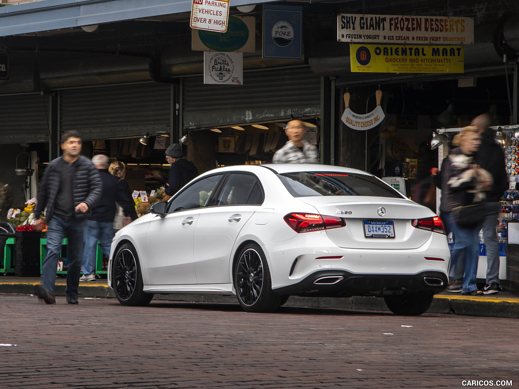 2019 Mercedes-Benz A-Class Sedan (US-Spec) - Rear Three-Quarter