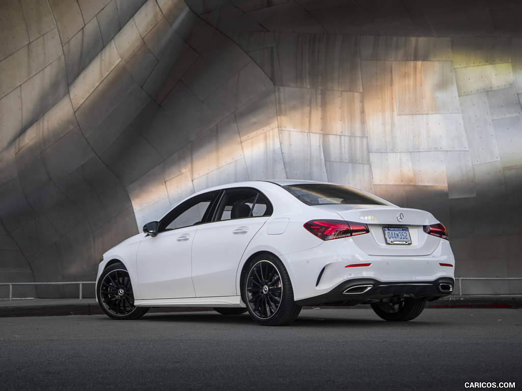 2019 Mercedes-Benz A-Class Sedan (US-Spec) - Rear Three-Quarter