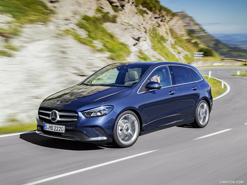 2019 Mercedes-Benz B-Class (Color: Denim Blue) - Front Three-Quarter