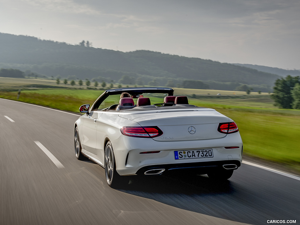 2019 Mercedes-Benz C-Class C300 Cabrio (Color: Diamond White) - Rear