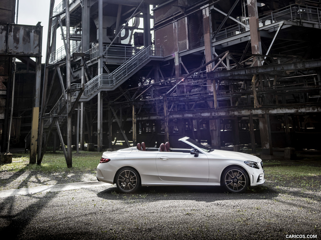 2019 Mercedes-Benz C-Class C300 Cabrio (Color: Diamond White) - Side