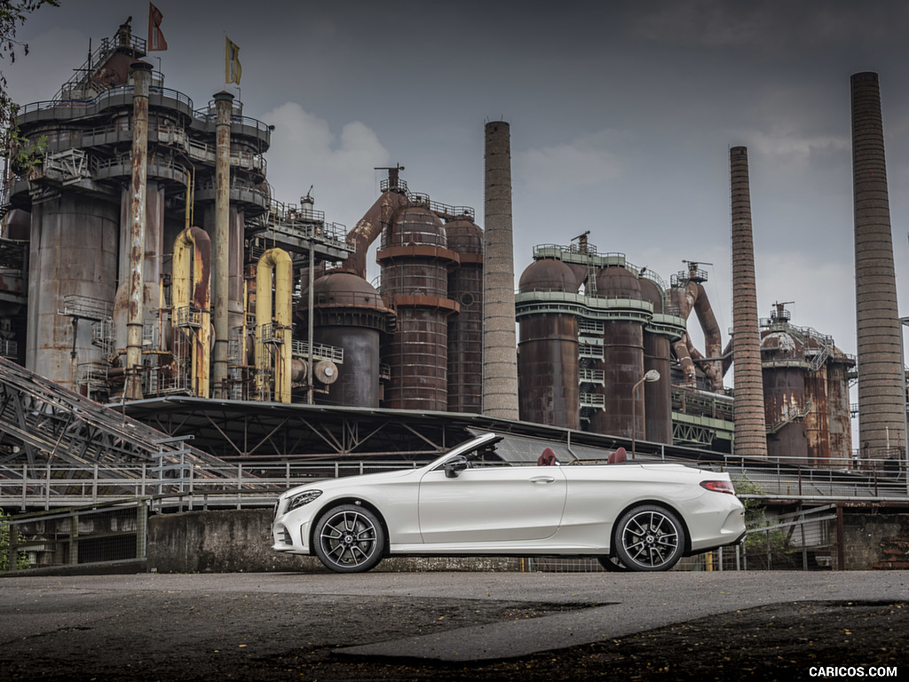 2019 Mercedes-Benz C-Class C300 Cabrio (Color: Diamond White) - Side