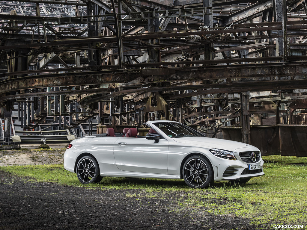 2019 Mercedes-Benz C-Class C300 Cabrio (Color: Diamond White) - Side