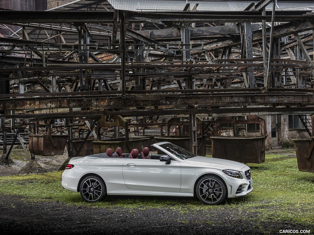 2019 Mercedes-Benz C-Class C300 Cabrio (Color: Diamond White) - Side