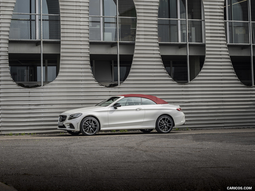 2019 Mercedes-Benz C-Class C300 Cabrio (Color: Diamond White) - Side