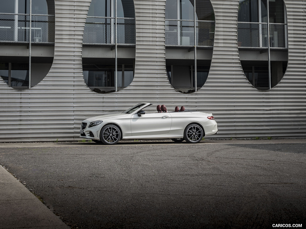 2019 Mercedes-Benz C-Class C300 Cabrio (Color: Diamond White) - Side