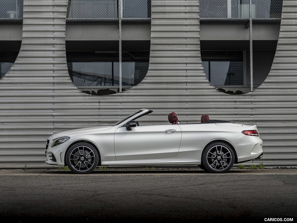 2019 Mercedes-Benz C-Class C300 Cabrio (Color: Diamond White) - Side