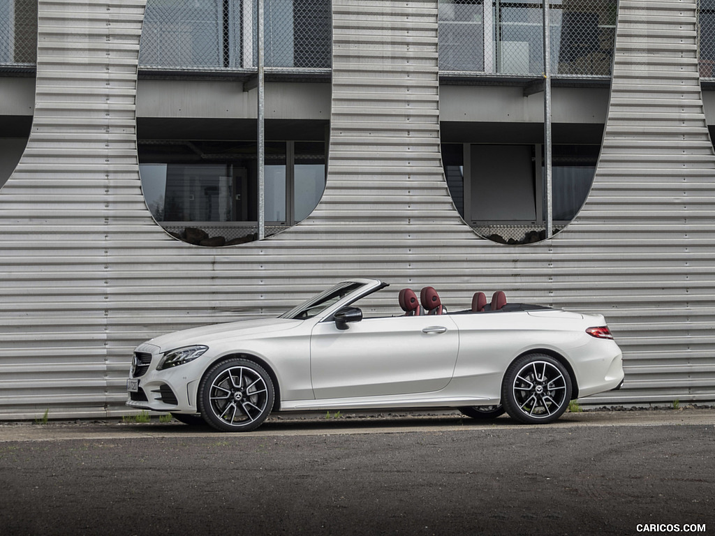 2019 Mercedes-Benz C-Class C300 Cabrio (Color: Diamond White) - Side