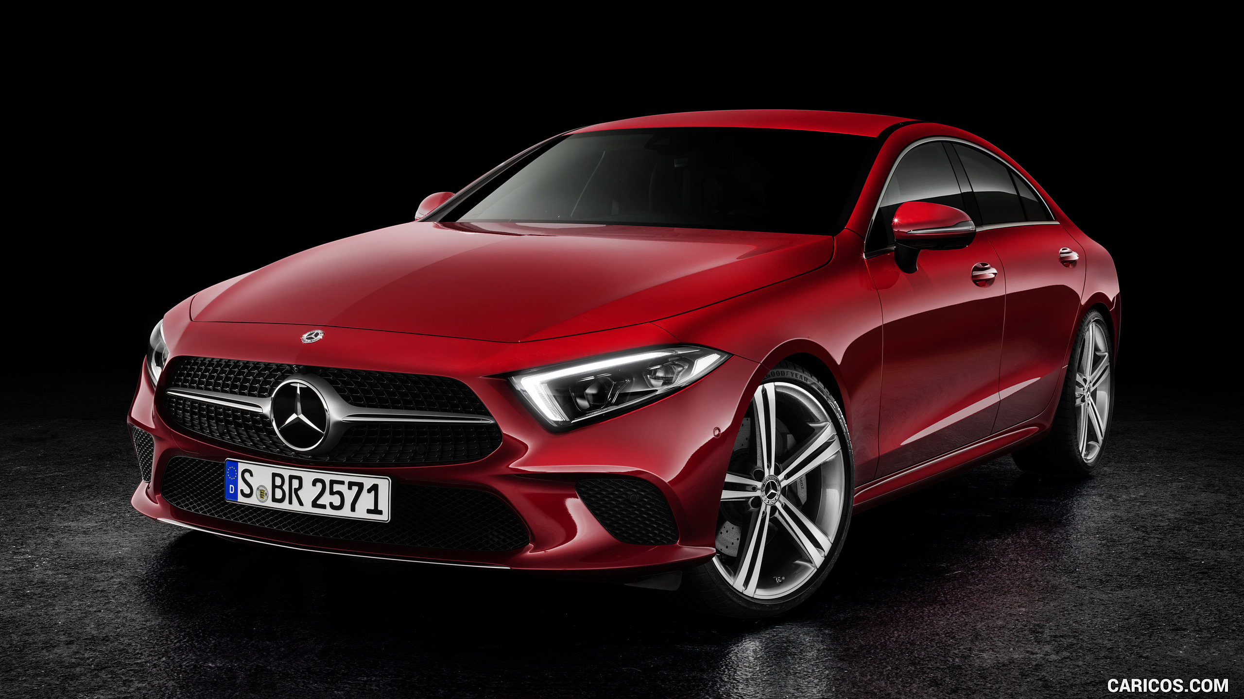 2019 Mercedes-Benz CLS (Color: Designo Hyacinth Red Metallic) - Front Three-Quarter, #40 of 231