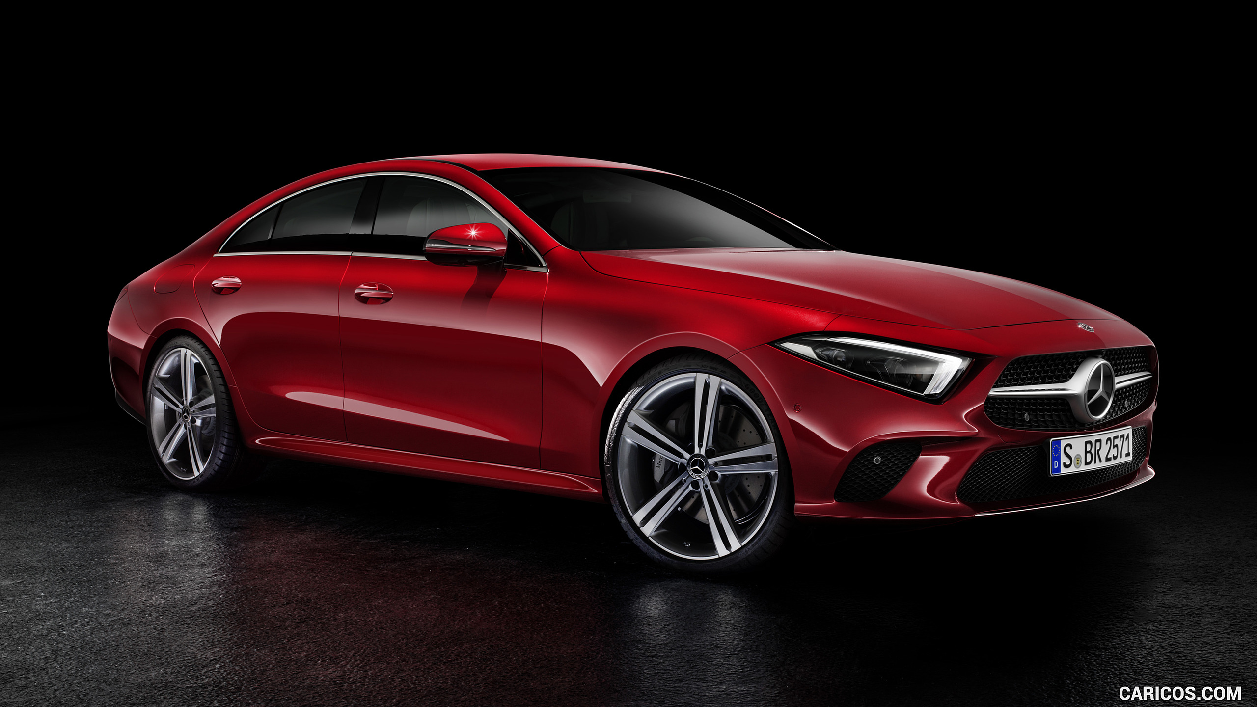 2019 Mercedes-Benz CLS (Color: Designo Hyacinth Red Metallic) - Front Three-Quarter, #42 of 231