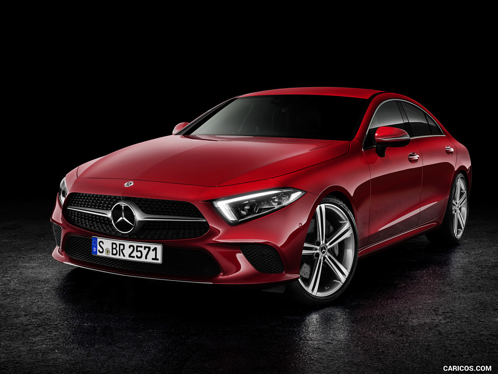 2019 Mercedes-Benz CLS (Color: Designo Hyacinth Red Metallic) - Front Three-Quarter