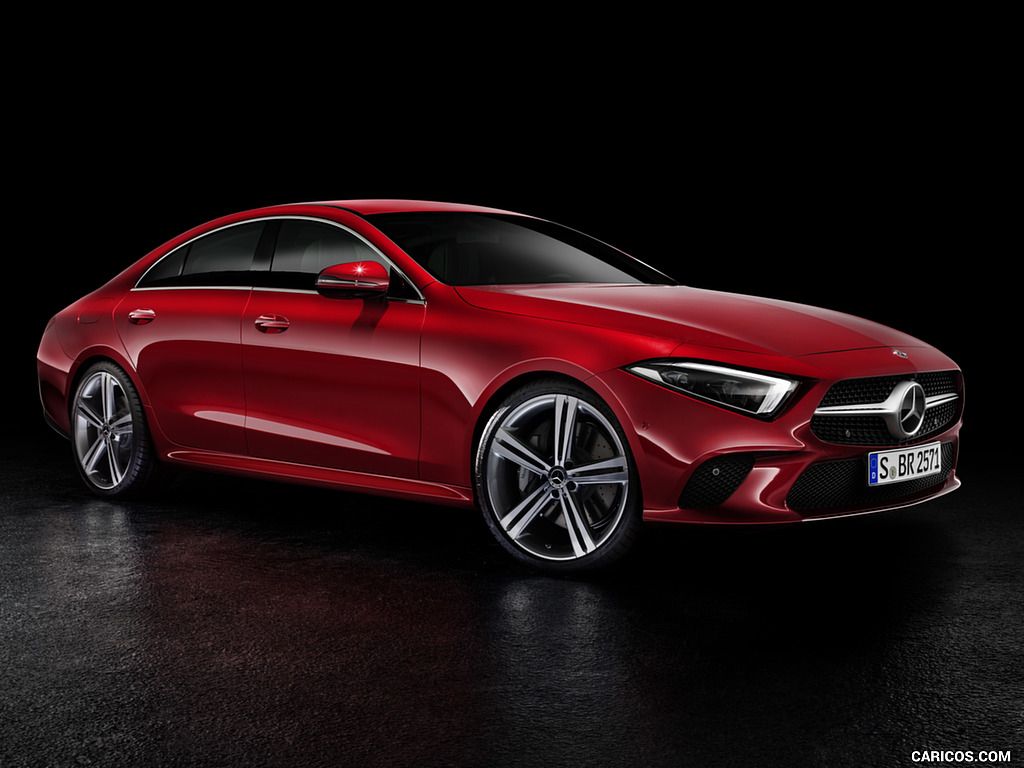 2019 Mercedes-Benz CLS (Color: Designo Hyacinth Red Metallic) - Front Three-Quarter