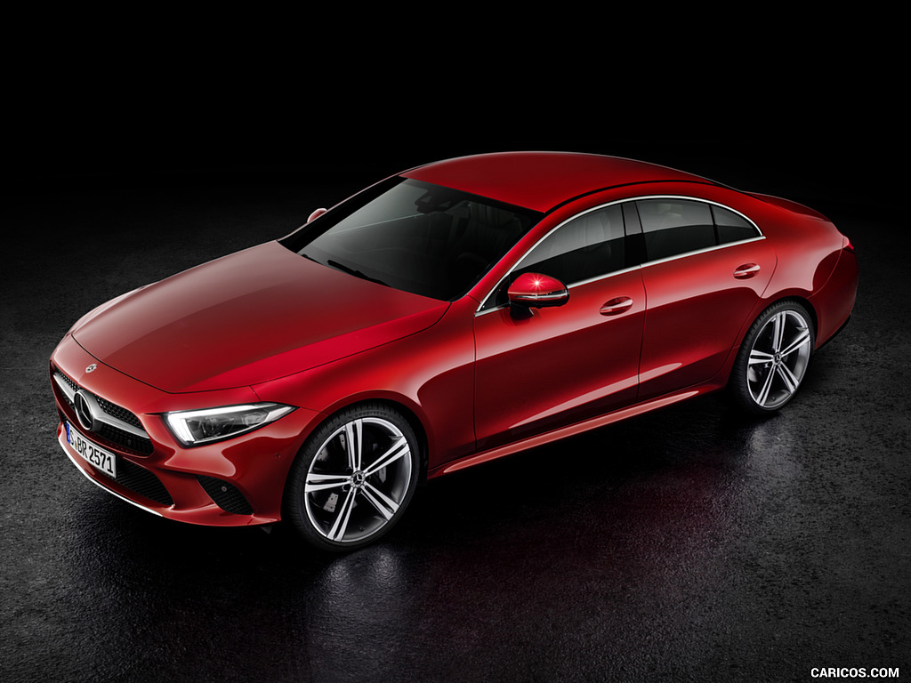 2019 Mercedes-Benz CLS (Color: Designo Hyacinth Red Metallic) - Front Three-Quarter