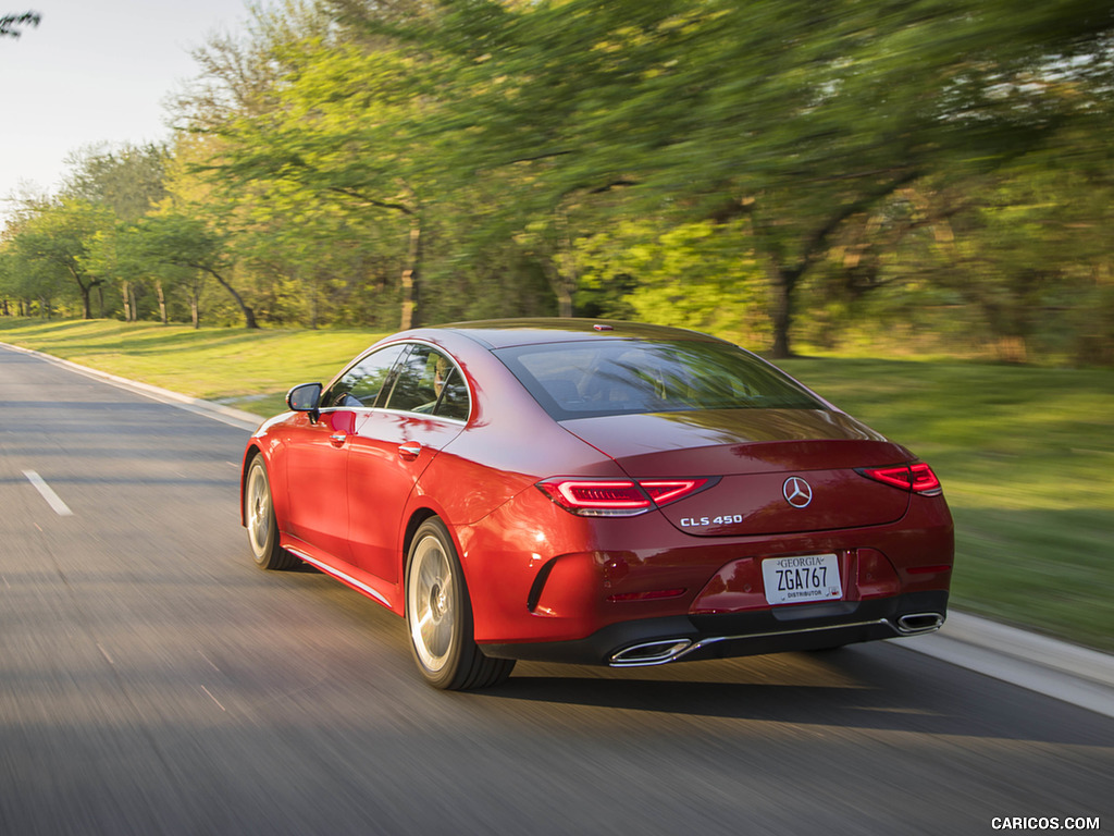 2019 Mercedes-Benz CLS 450 4MATIC (US-Spec) - Rear Three-Quarter