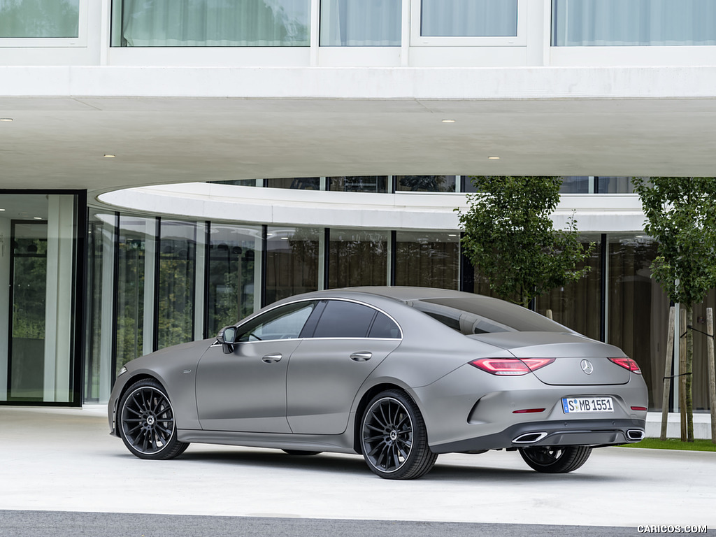 2019 Mercedes-Benz CLS Edition 1 (Color: Selenite Grey Designo) - Rear Three-Quarter