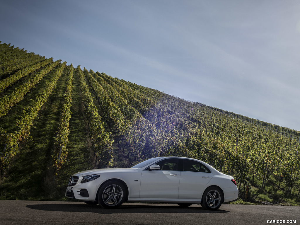 2019 Mercedes-Benz E 300 de Diesel Plug-in Hybrid Sedan (Color: Diamond White Metallic) - Side