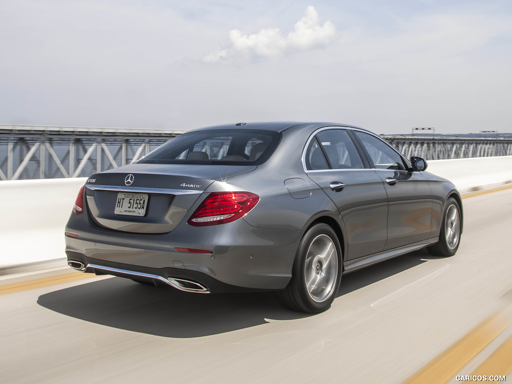 2019 Mercedes-Benz E450 4MATIC E-Class Sedan (US-Spec) - Rear Three-Quarter