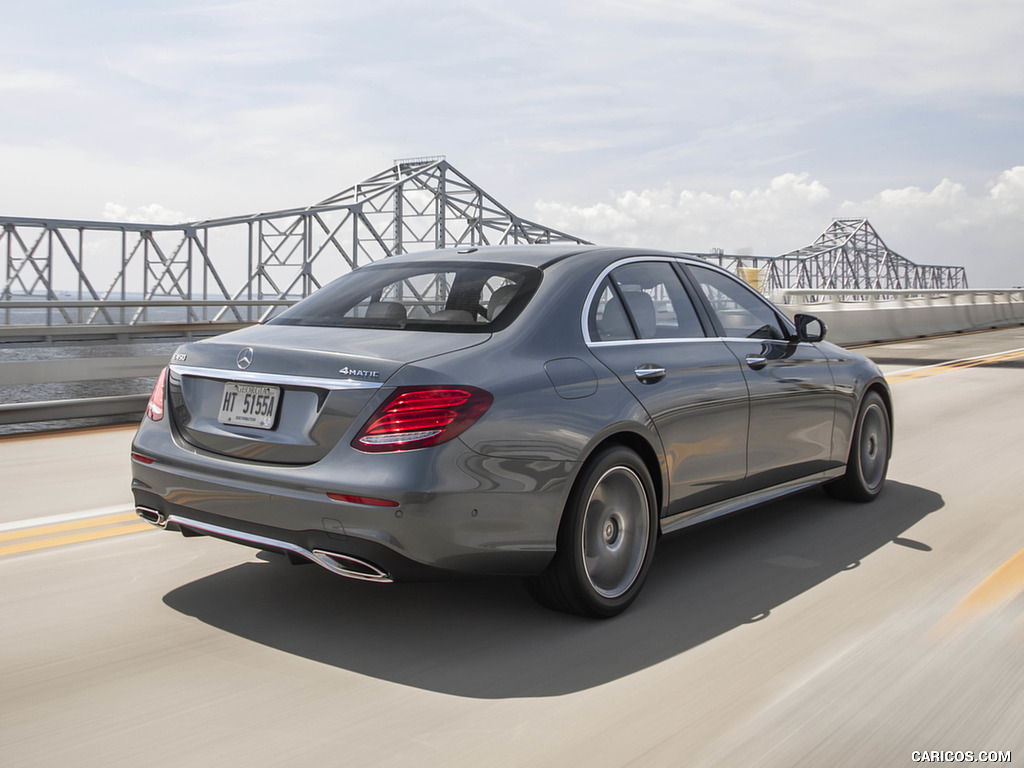 2019 Mercedes-Benz E450 4MATIC E-Class Sedan (US-Spec) - Rear Three-Quarter